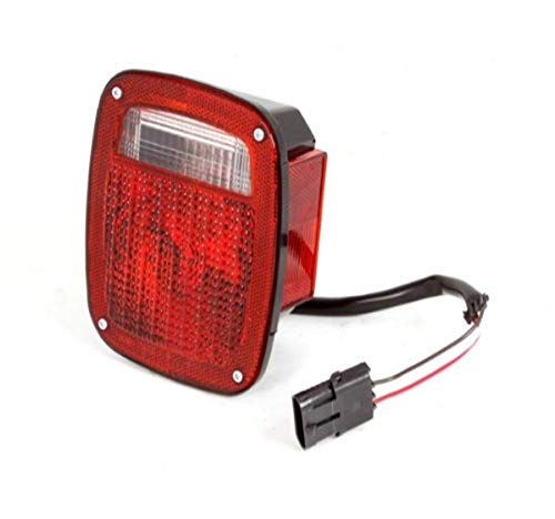 Omix | 12403.12 | Tail Light Assembly, Right, Black Housing | OE Reference: 56002134 | Fits 1987-1990 Jeep Wrangler YJ