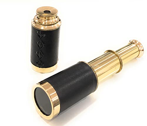 Nauticalmart Nautical Handheld Brass Telescope With Wooden Box - Pirate Navigation For Gifts #TOP10