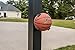 Silverback Basketball Holder Compatible with Men's, Women's, Youth Basketballs, Soccer Balls, Volleyballs, and Kickballs,Black