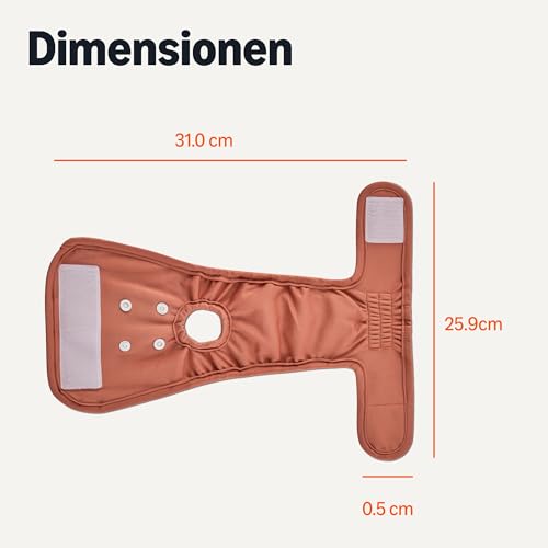 Amazon Basics Hundewindeln, waschbar, für Hündinnen, Größe XS, 3 Stück