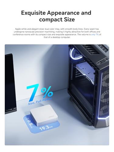 MINIS FORUM AI Mini PC M1-1295 mit Intel Core i9-12950HX (16C(8E+8P)/24T, bis zu 5,0 GHz), Mini Computer 32 GB DDR4 PCIe4.0 SSD 1 TB, Dual Display mit HDMI 2.1/DP, 5X USB Ports, WiFi 6E,Bluetooth 5.2