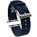 Navy Blue 42mm/44mm - Barton Canvas Watch Bands - Choose Color - Compatible with All Apple Watches - 38mm, 40mm, 42mm, 44mm