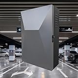 電気自動車用 充電ケーブル コンセント 収納ボックス 収納バッグ 充電ケーブルオーガナイザーケース 収納キャビネット 充電ステーションボックス 充電器ホルダー evコード ポータブル PHEV充電 ブレーカーボックス 配線ボックス - 充電器ケース、防水大容量 充電保護 盗難防止 屋内外兼用 (シルバー＆ブラック, 66*45*25cm)