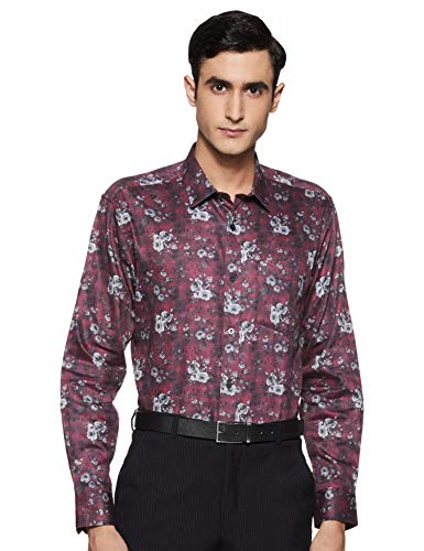 Image of Amazon Brand - Arthur Harvey Men's Printed Regular Fit Shirt (SS20-AH-SH-01 DigiPrn Maroon 46)