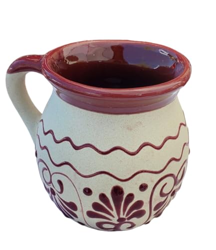 Generic Hand-Painted Mexican Clay Mugs, Floral Ceramic Coffee Cups, Artisanal Handmade Talavera Jarritos thumb #3