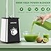 KITCANIS 3-in-1 Mixer Smoothie Maker, 800W Mini Standmixer Blender elektrisch, 3 einstellbare Geschwindigkeiten, 2 x 600 ml Tragbare Flasche und 300 ml Mahlbecher für Ice, Obst, Gemüse, Nüsse