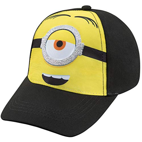 Minions Boys Baseball Cap - Ages 4-7 Years Black and Yellow