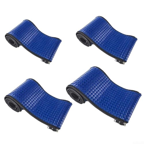 Housse de main courante de piscine en néoprène avec fermeture éclair | Tapis antidérapant pour rails d'échelle | Manchon de protection thermique doux pour piscines et parcs aquatiques | Bleu 1,2 m