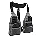 Niiyen Fishing Vest, Large Storage Capacity Light Weight Fishing Waistcoat, Breathable Abrasion Resist (Grey)