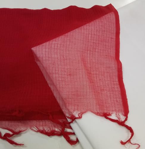 Image of Women Kota Doria Cotton Plain Full Length Dupatta - Soft, Light Weight and Transparent