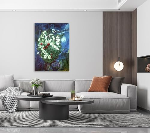 Marc Chagall Poster Wheatfield Toile Déco Sans Reflet - 2