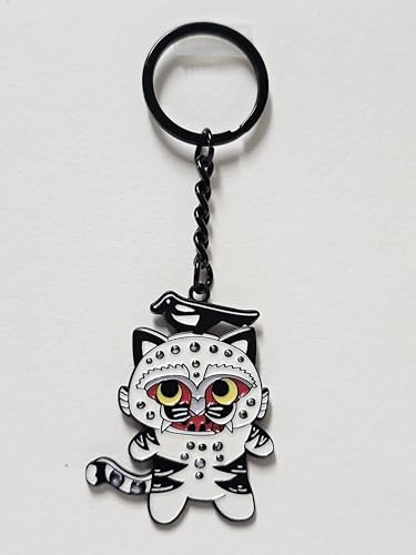 Korean Traditional Magpie Tiger Keychain, Enamel Metal Key Ring, Good