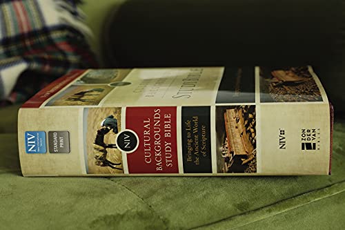 NIV, Cultural Backgrounds Study Bible (Context Changes Everything), Hardcover, Red Letter: Bringing to Life the Ancient World of Scripture