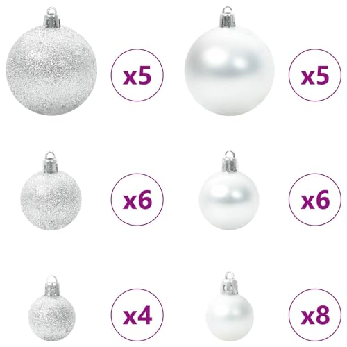 Árbol de Navidad artificial de 120 cm con 150 luces LED y base de acero 8