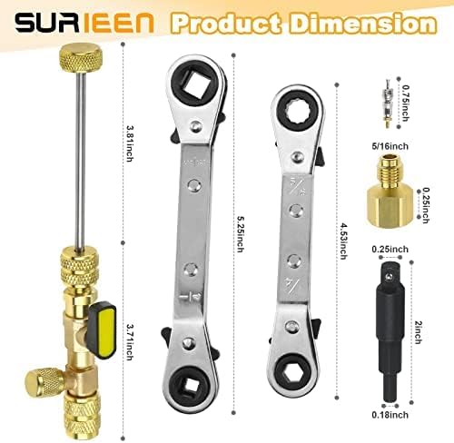 Kit Herramienta Removedor e Instalador de Válvula y Llaves HVAC miniatura 2