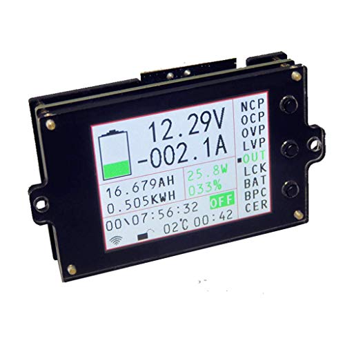 Preisvergleich Produktbild VAC8010F 80V50A Amperemeter, kabellos, Temperaturanzeige, Stromzähler, Batteriemanagementsystem, Spannungs- und Strom-Messsystem, Montage auf Panel, multifunktionales Messgerät