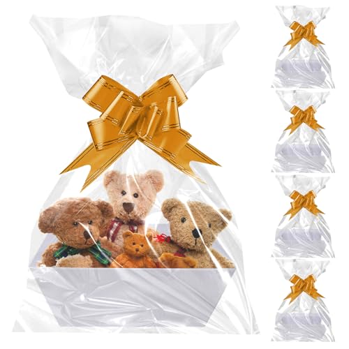 KöRbe FüR Geschenke,5 Stück 25x17x9cm Geschenkkorb Aus Pappe Mit Griffen,Korb Für Geschenke,KraftpapierTablett Mit Griff Für Valentinstag,Geburtstag,Lebensmittel