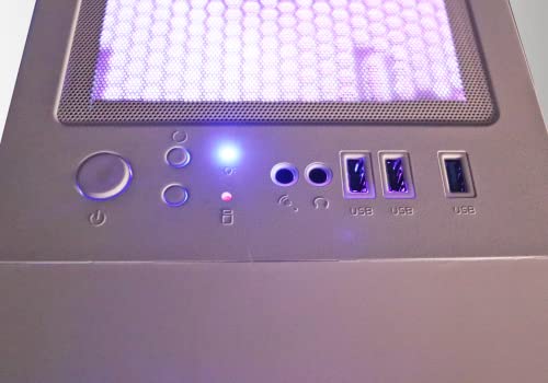 Viprtech Snowstorm Gaming Pc Desktop Computer - Amd Ryzen 3 2200G, Amd Radeon Vega 8 Graphics, 8Gb Ddr4 Ram, 128Gb M.2 Ssd, 500Gb Hdd, Wifi, Rgb Lighting, Windows 10 Pro, 1 Year Warranty #TOP4