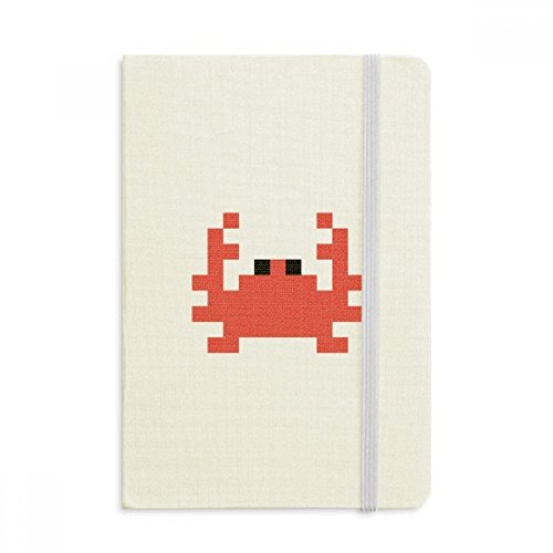 Couverture souple classique multicolore pour ce notebook pixel crabe A5
