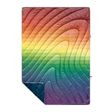 [rumpl] ブランケット ORIGINAL PUFFY RAINBOW 【 平面 】:133 x 191 cm 【 パック 】:18 x 41 cm