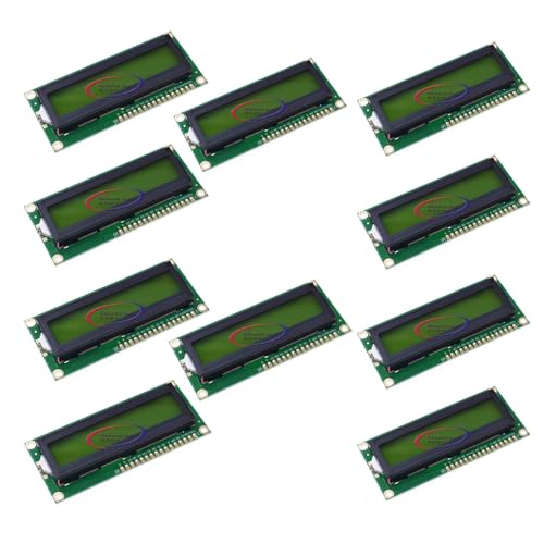 1602 16x2 2004 12864 0802 1604 LCD Module Shield LCD Module Display with Driver Serial Interface (10pcs1602 Yellow Green)