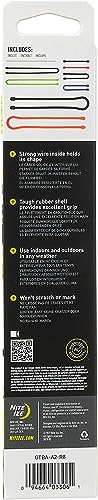 Nite Ize GTBA-A2-R8 Original Gear Tie, Reusable Rubber Twist Tie, Assortment, 8 Pack
