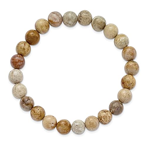 Ice Carats 8Mm Chrysanthemum Agate Beaded Stretch Bracelet Adjustable Wrap Natural Stone Shell Wood Fashion Jewelry For Women Gifts For Her #TOP1