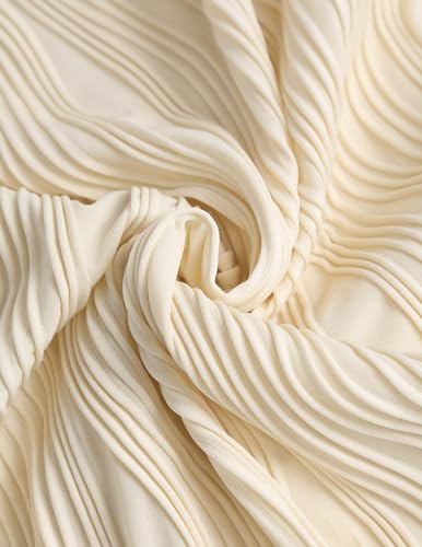 Womens Shrug Ribbed Cropped Cardigan Casual Lightweight Shrug Sweater Long Sleeve Tops Beige M3