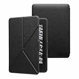 Case for Kindle Voyage eReader (2014),Light Weight Slim Shockproof Kickstand Foldable PU Leather Cover Case for Amazon Kindle Voyage (November 2014) (Model NO. NM460GZ) (Black)