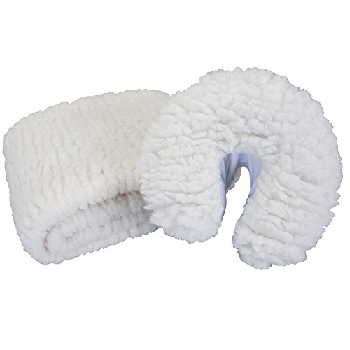Image of EARTHLITE Massage Table Fleece Pads Sets - Cover Your Massage Table & Face Cradles in Cozy, Warm Fleece