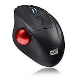 Adesso iMouse T30 Wireless Ergonomic Thumb Trackball Mouse with Nano USB Receiver, Programmable 7 Button Design, and 5 Level DPI Switch