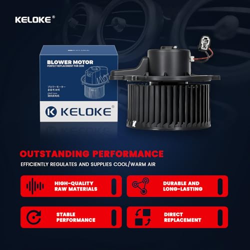 Image of KELOKE Front HVAC Heater Blower Motor Fan Compatible with Hyundai Santa Fe 2010-2018, Elantra 2017-2020 & Kia Sorento 2011-2020, Optima 2016-2020, Cadenza 2017-2019, Sedona 2015-2018, Replace# 700258