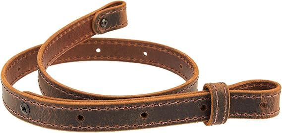 Warreplica Leather Buffalo Rifle Gun Sling Vintage Brown Crazy Horse/Hand Stitched 1