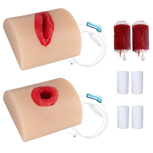 2Pcs Wound Packing Task Trainer Stop the Bleed Training Kit Bleeding Control Kit Trainer Wound Tourniquet Bleed Stop Training Kit Wound Simulator Tourniquet Trainer for Education