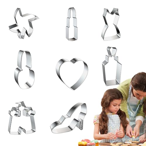 Cortador de galletas de compromiso, Castle Cookie Cutter - Moldes de cortador de 16x Castle,Accesorios para hornear, moldes de fiesta decorativos, suministros de pastel de cocina de acero inoxidable p