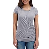 longshirt umstandsmode hotpants umstandsmode große größe hose umstandstop trägerlos amazon umstandsmode kleid a umstandsmode shorts weiß umstandsshirt nicht anfassen festlich damen Still Umstands-Top Lagendesign Farbblock-Design Ärmellos Damen Kurzarm Umstandsshirt Mutterschaft Klassische Seite Geraffte T-Shirt Tops Mama Schwangerschaft Kleidung Still-Shirt/Umstandstop, Schwangeres Stillen Nursing Schwangerschaft Top Umstandsmode Lagendesign Wickeln-Schicht