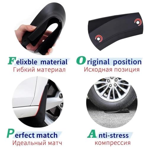 Guardabarros para Ridgeline 2007-2012: protectores contra salpicaduras resistentes 3