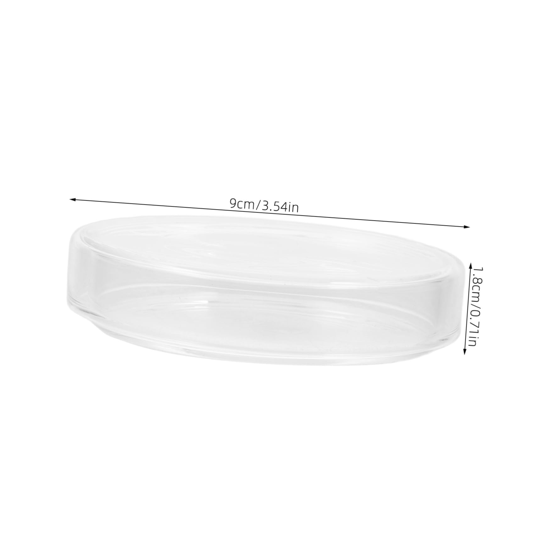 SOLUSTRE Glass Petri Dish Laboratory Culture Plate Tc Treated Plates Cell Culture Tray Cultivation Plate Petri Tray Laboratory Cell Culture Plate Agar Dishes Transparent High Borosilicate