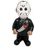 Cafele Horror Movie Garden Gnomes Michael Myers Statue Freddy Jason Scream Action Figure Outdoor Hal