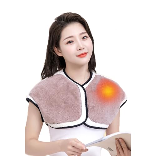 PURFUN Winter Thermal Fleece Lining Shoulder Warmer Elderly Men Women Wearable Shoulder Wrap Shawl Coldproof Shoulder Cover2