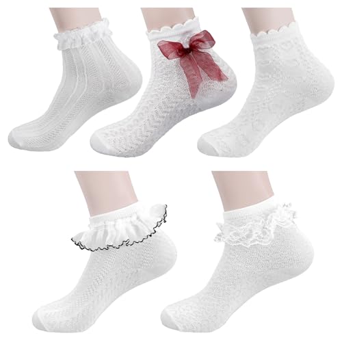 Ouligay Ruffle Ankle Socks