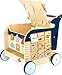 Wooden Whale Baby Walker by Small Foot – Classic 5-in-1 Activity Center - Interactive Toy with Shape Sorter, Puzzle Maze, Compass, Chalkboard - Develops Kids Coordination, Motor Skills –Age 12+ months