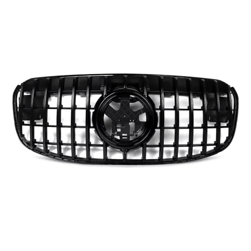 車のークグリルフォワード Compatible With For X167 GLS 2024 2025 フロントバンパー レーシンググリル エアインレット メッシュグリル クロームブラック 自動車部品 換気ネットワークに対応