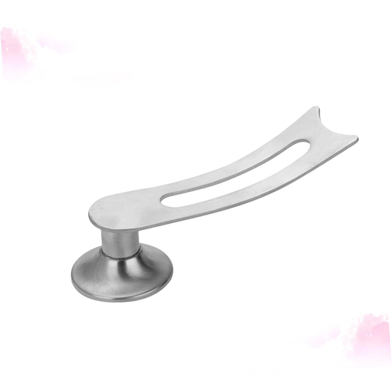 OFFSCH Stainless Steel Pot Lid Handle with Design Knob for Cookware Lids Space Saving Stand for Kettle Frying Pan and Saucepan High Friction Resistance