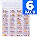 Cold Seal Medication Blister Cards, XL Controlled & Unit Dose Pill Packaging System 6 Pack, Color Coded, Easy Perforated Separation, No Sealing Equipment Needed
