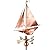 Good Directions Racing Sloop Weathervane, Pure Copper, Boat