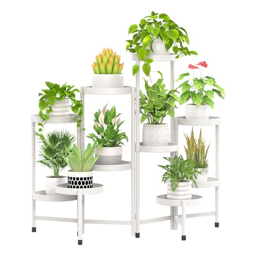 EsLuker.ly 10 Etagen Metall Pflanzenständer Outdoor Indoor ,...