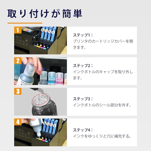 LAIPENG Canon GI-35 顔料インク4色セット