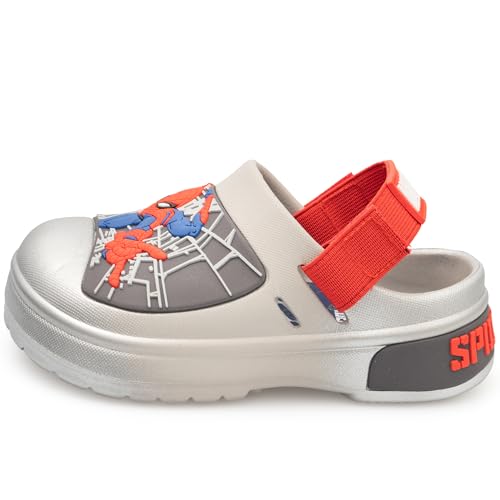 Image of Marvel Spiderman Clogs for Kids, Waterproof Slip On Toddler Clogs
