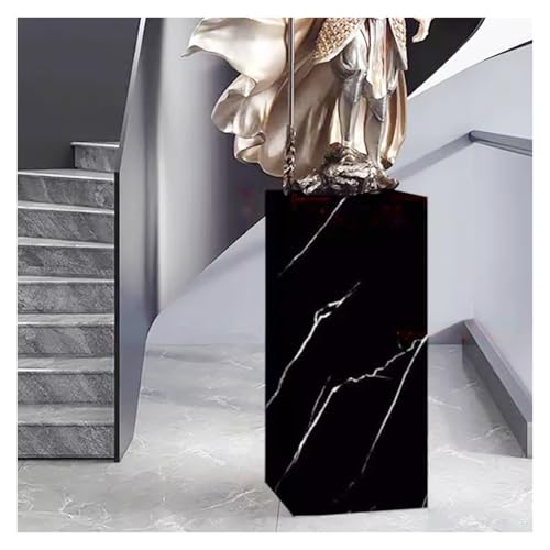 OMESDA Black Pedestal Backdrop Stand, Stylish Flower Or Cake Holder for Weddings, Birthdays, Or As A Display Cube Rack for All Events(40x40x40cm)